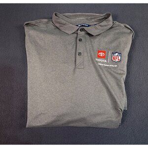 Cutter & Buck Men’s x NFL x Toyota Logo Solid Grey Polo Men's Size XXXL EUC